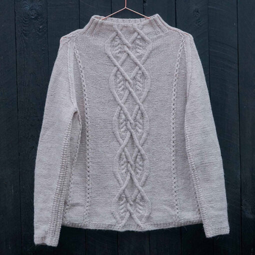 Aran sweater - strikkeopskrift med snoninger - Knit Wit Company