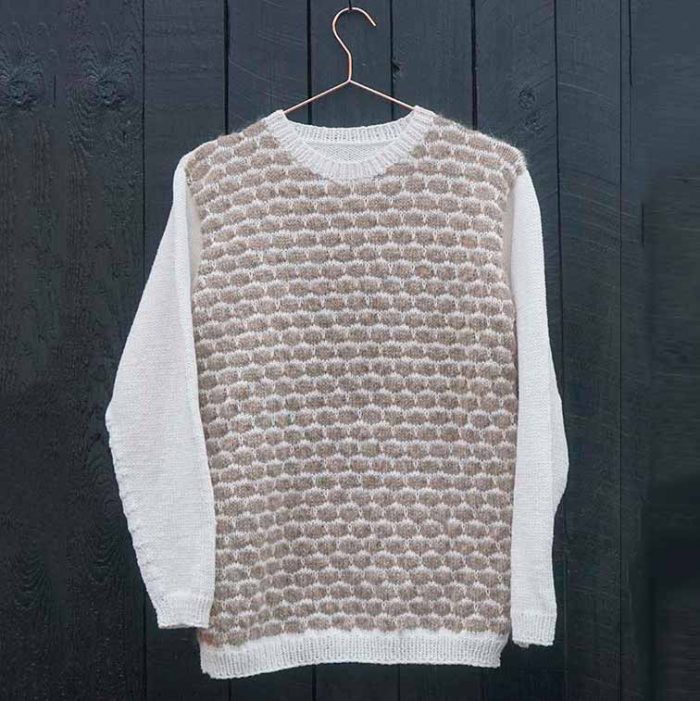 Boble sweater - strikkeopskrift - Knit Wit Company