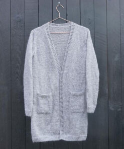 Mohair cardigan - strikkeopskrift - Knit Wit Company