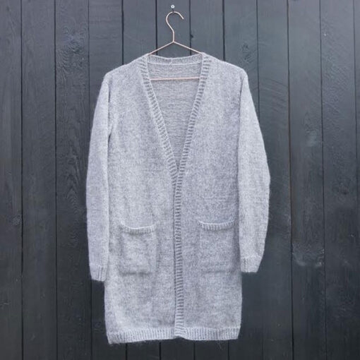 Mohair cardigan - strikkeopskrift - Knit Wit Company